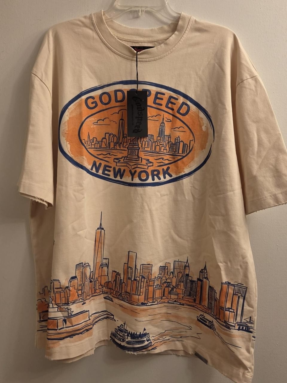 Godspeed New York Skyline Tee. Size L